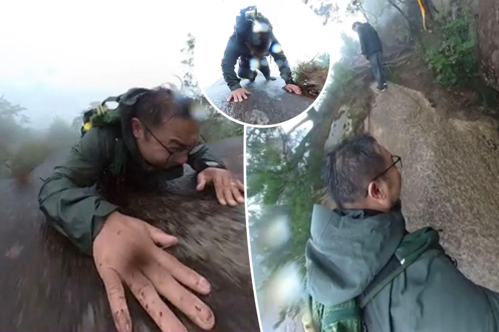 Climber captures his near death after sliding off cliff: 'I couldn't get up'