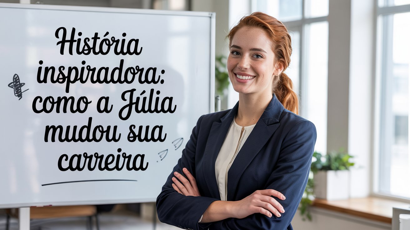 História Inspiradora: Como a Júlia Mudou Sua Carreira
