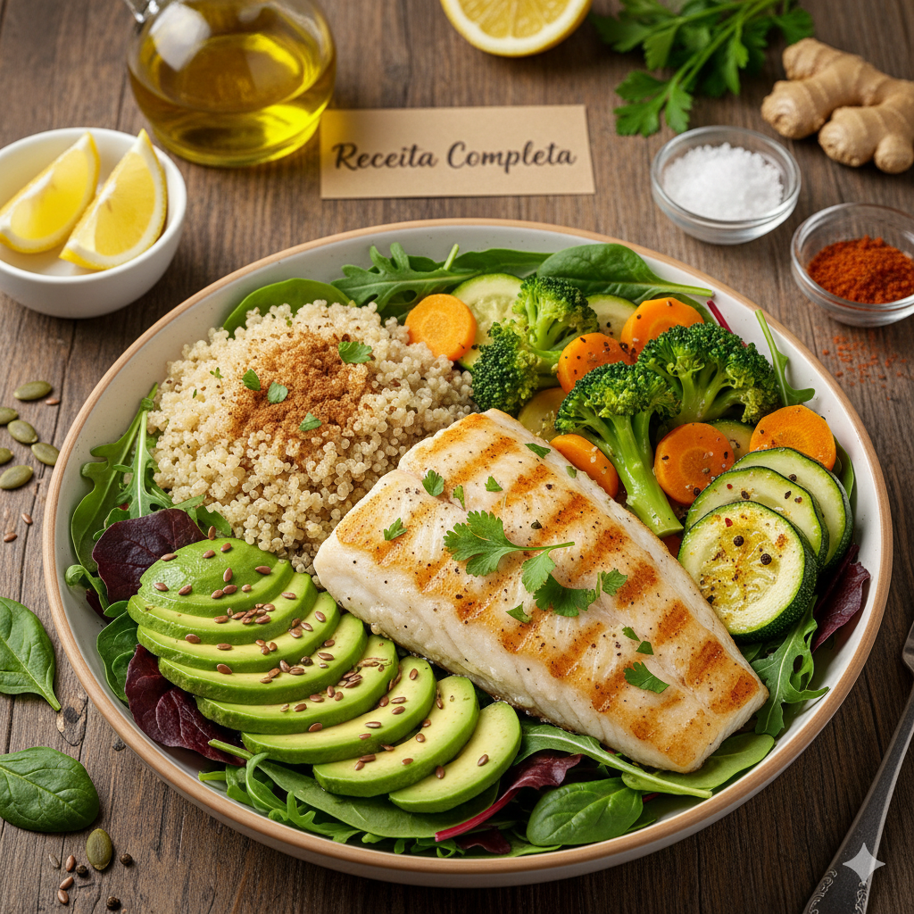 Jantar saudável termogênico: receita prática com proteínas, especiarias e ingredientes para acelerar o metabolismo noturno