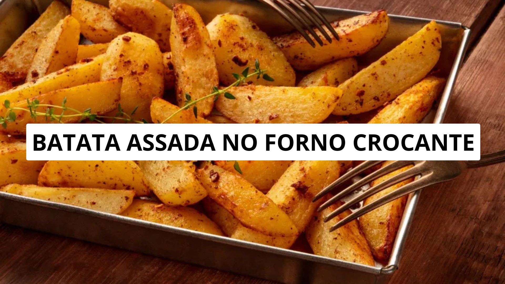 batata assada no forno crocante