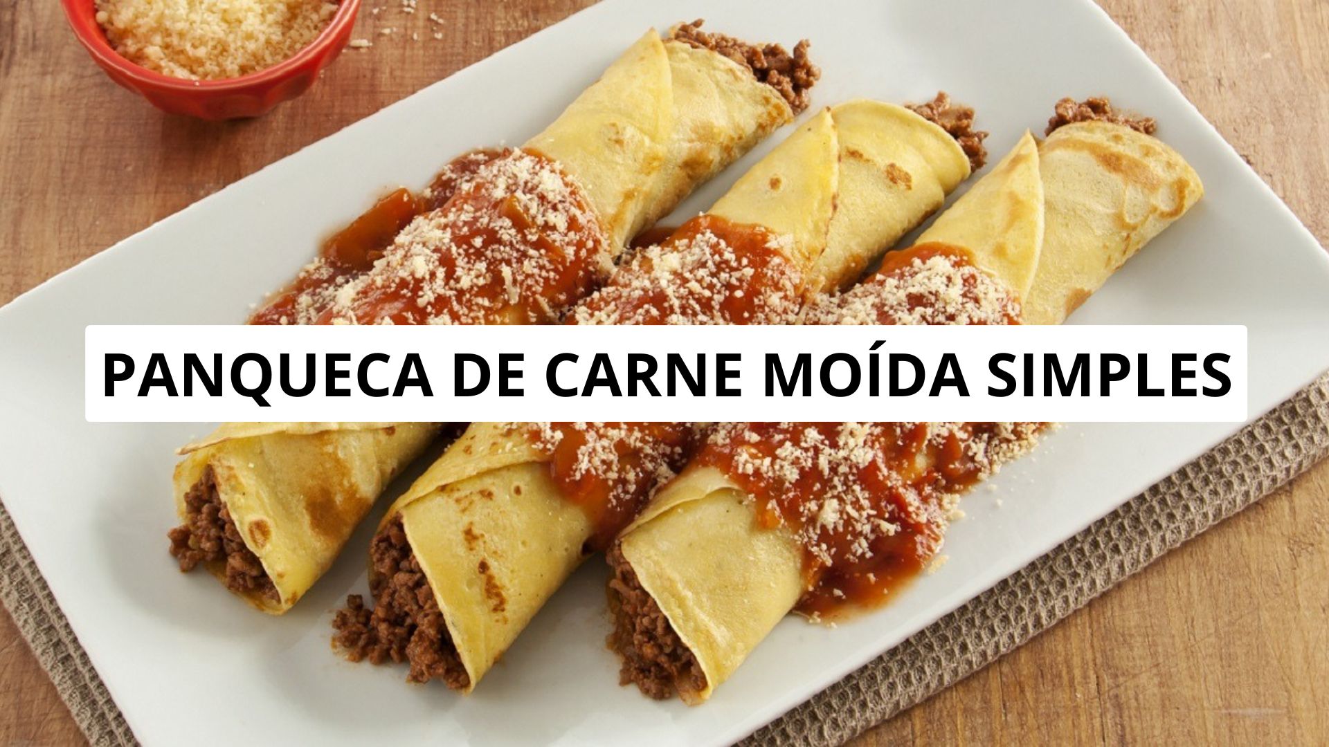 Panqueca de carne moída simples