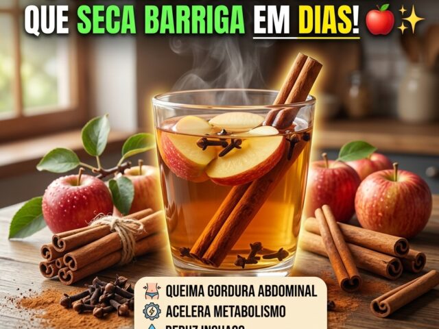 Chá Quentinho de Maçã, Canela e Cravo para Acelerar o Metabolismo à Noite